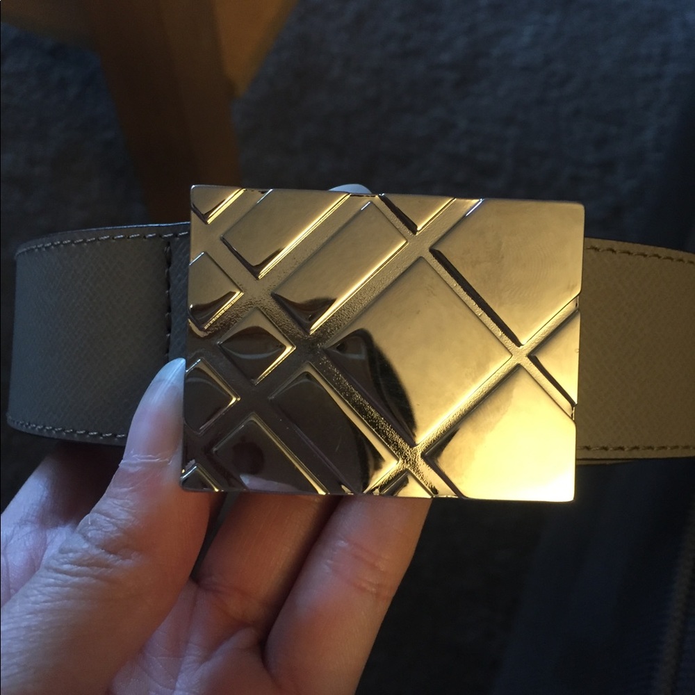 NWT Burberry Men’s Belt, Derry, Dark Beige, 100mm